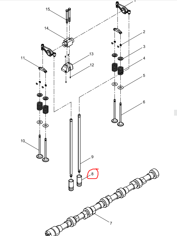 612630050100  Tappet OEM  8