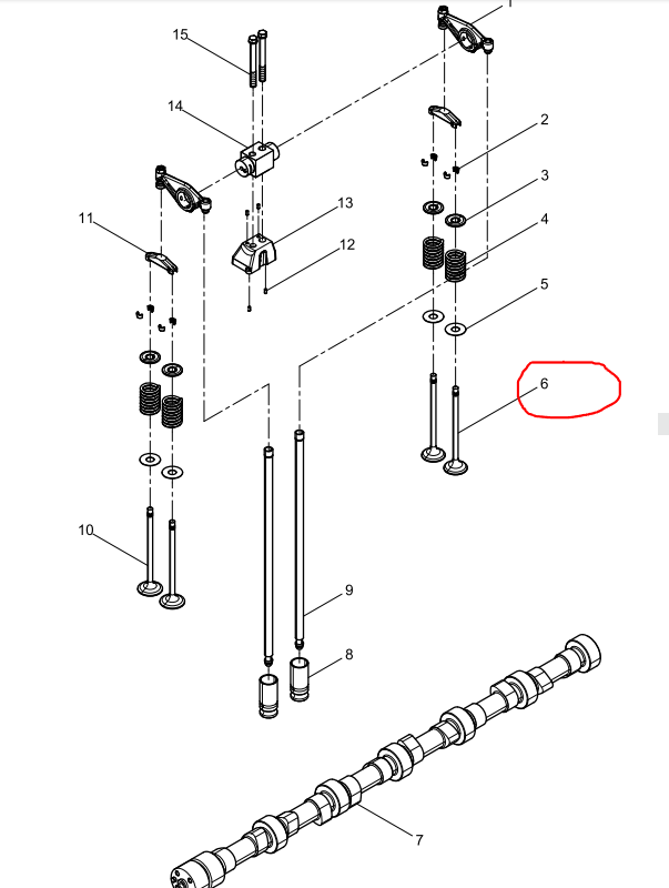 612630050002  Exhaust Valve OEM  6