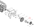 612630030019  Idler Gear Shaft OEM  7