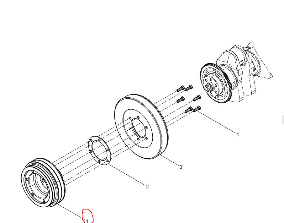 1000386248  Crankshaft Pulley OEM  1
