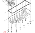 614150046  Retainer of Oil Pan OEM  3