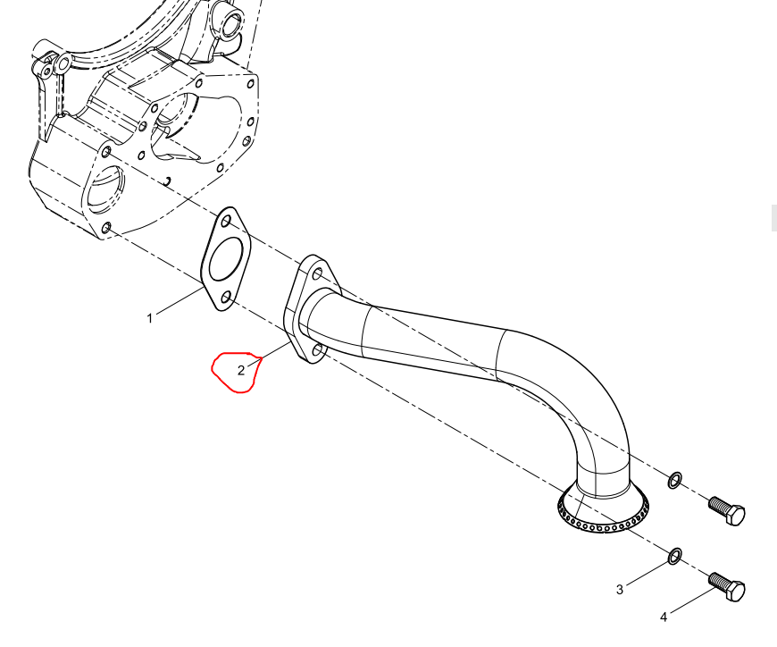 612700010057  Lubricating Oil Suction Strainer OEM  2