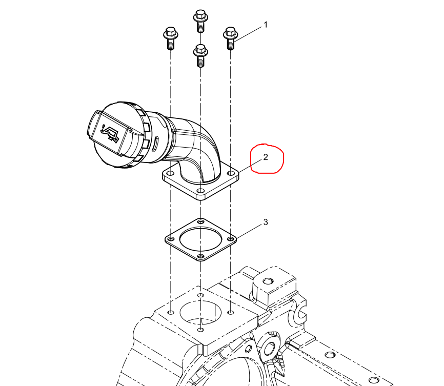 612630010804  Oil Filling Tube se OEM 2