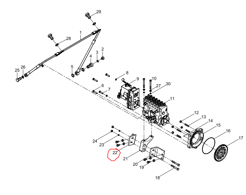 612630080178  Bracket (left) OEM  22