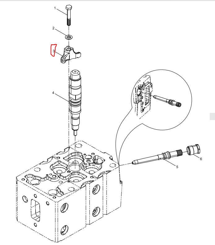 612630090002  Tight plate for injector OEM  3