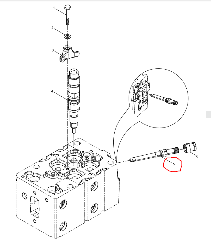 612630090004  Adapter of High Pressure Pipe OEM  5