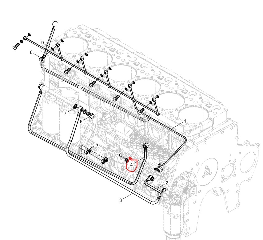 612630080442  Fuel Pipe OEM  4