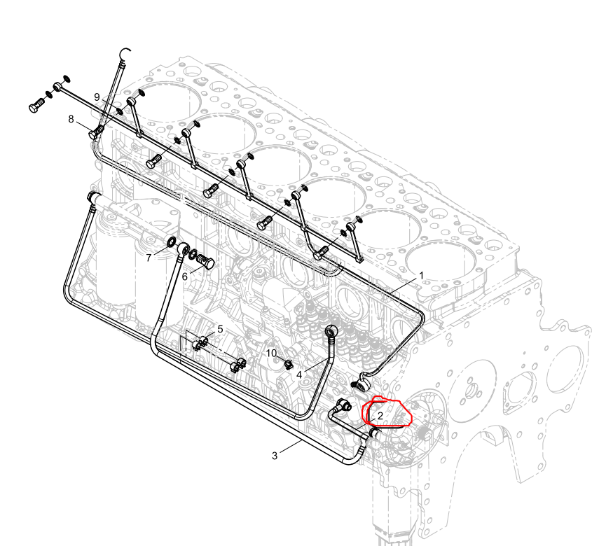 612700080007  Fuel-inlet Pipe Assembly OEM  2