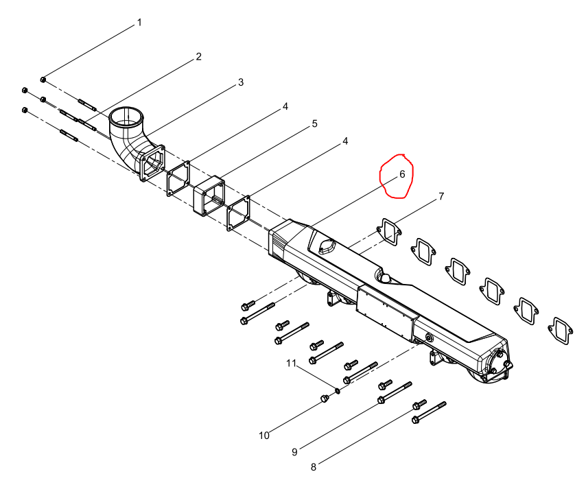 1001047663  Intake Manifold Assembly OEM 6
