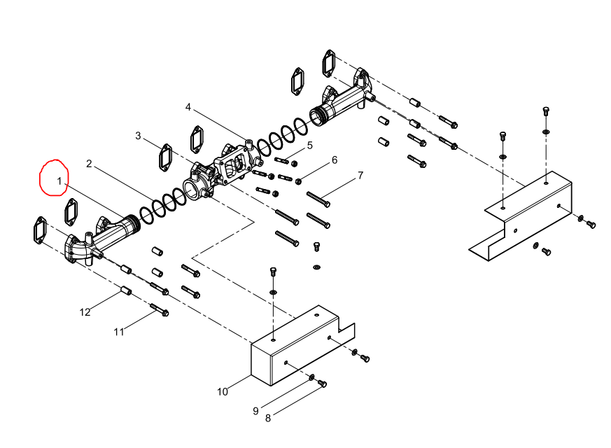 612630110149  Exhaust Manifold OEM 1