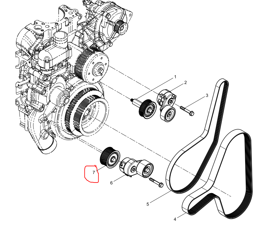 612630060838  Idle Wheel OEM 7