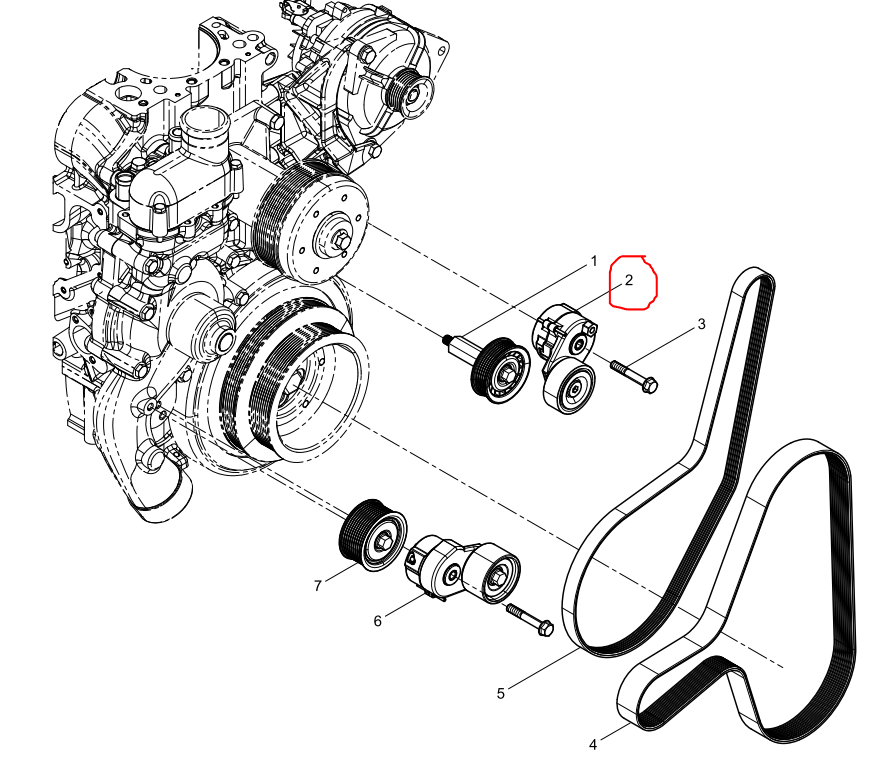 612630060847  Automatic Tensioner OEM 2