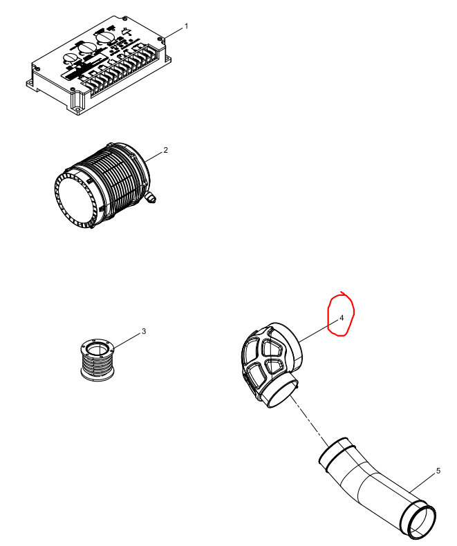 612600114929  Intake Connecting Pipe OEM   4