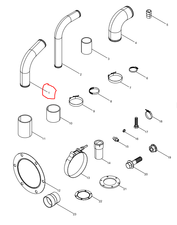 612700530001  Water Pump Water Pipe OEM   1