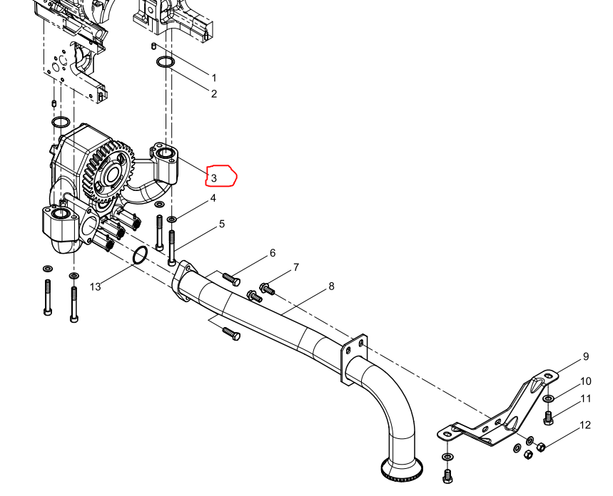 331004000015  Lubricating Oil Pump OEM  3