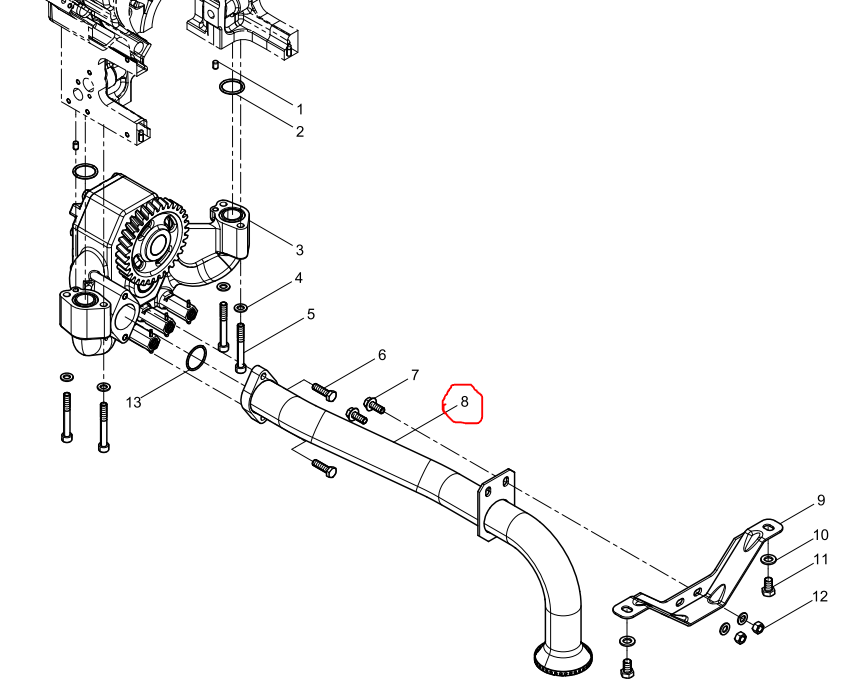 331004000134  Lubricating Oil Suction Strainer OEM  8